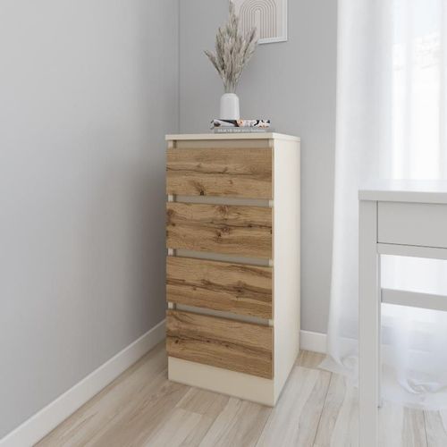 купить Комод Smartex (16018) Т1 50cm Ivory+Stejar Inchis в Кишинёве 