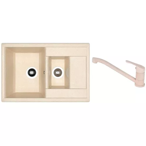купить Мойка кухонная со смесителем Dr.Gans Astra 760K + SanDonna F 1066 bej в Кишинёве 