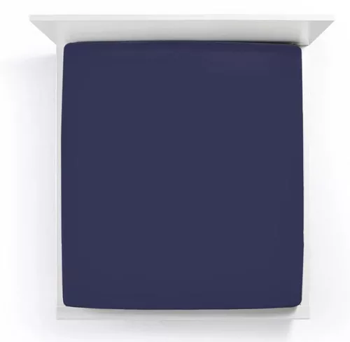 cumpără Lenjerie de pat Formesse 035-19-0507 Fitted Sheet Bella Gracia standard 180x190-200x220 Navy în Chișinău 