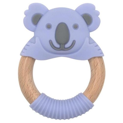 купить Игрушка-прорезыватель Bibipals Teething Ring Koala, Purple and Charcoal в Кишинёве 