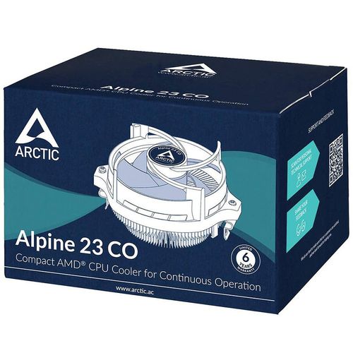 купить Cooler Arctic Alpine 23 CO, Socket AMD AM4, FAN 90mm, 200-2700rpm PWM, MX-2 thermal paste, 0.3 Sone, Dual Ball Bearing, ACALP00036A в Кишинёве 