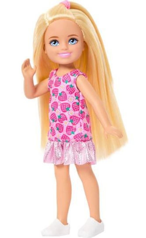 cumpără Păpușă Barbie JJB33 Мини-Кукла Челси в платье с клубничным принтом în Chișinău 