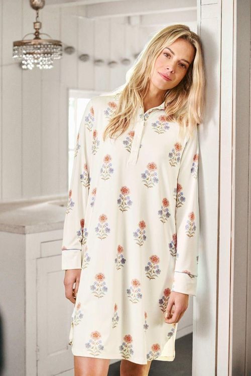 купить Домашний текстиль Pip Studio 51.503.687 Daaltje Long Sleeve Nightdress Tanaka White XL White в Кишинёве 
