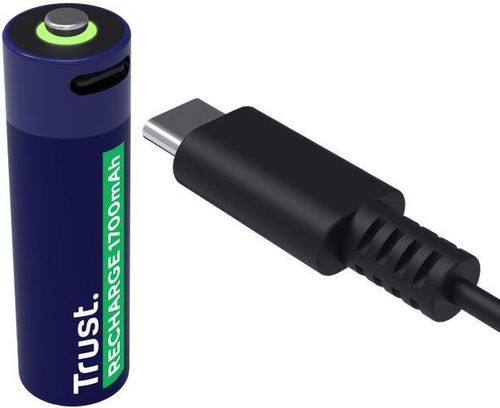 купить Аккумулятор Trust TR25631 USB-C Rechargeable Battery AA 1700 mAh, 4 Pack в Кишинёве 