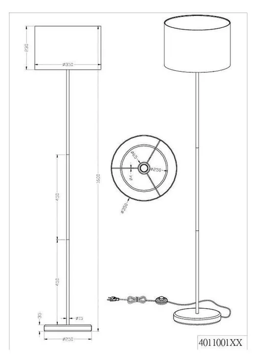 купить Освещение для помещений Trio Hotel Negru 160cm в Кишинёве 