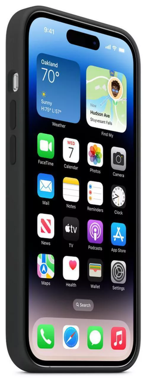 cumpără Husă pentru smartphone Apple iPhone 14 Pro Max Silicone Case with MagSafe, Midnight MPTP3 în Chișinău 