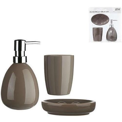 купить Набор для ванной 5five 50176 Sun: диспенсер, стакан, мыльница в Кишинёве 