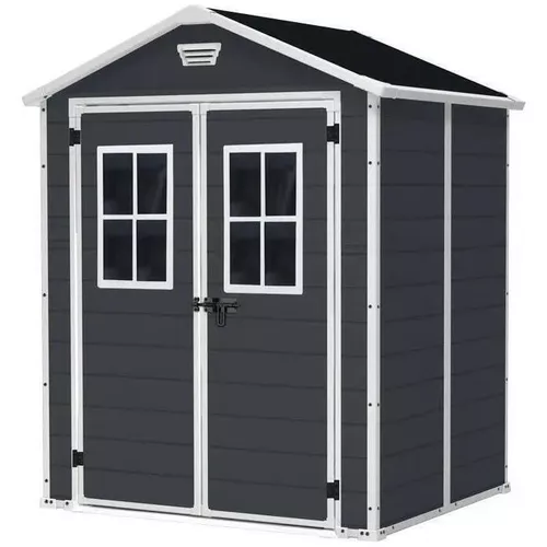 купить Садовый сарай Keter 56117 Breteuil 6x5, 185x152x226cm, gri inchis в Кишинёве 