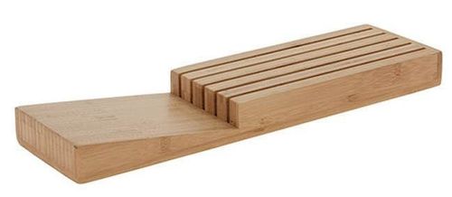 купить Органайзер для столовых приборов Excellent Houseware 51260 бамбуковый держатель для ножей 39x11x3,5 см в Кишинёве 