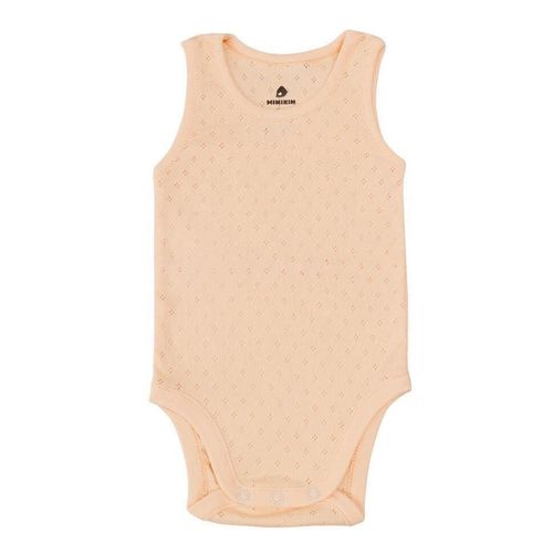 купить Детская одежда Minikin 25170586 Ажурный листик Боди-майка р-р86, персиковый, унисекс в Кишинёве 