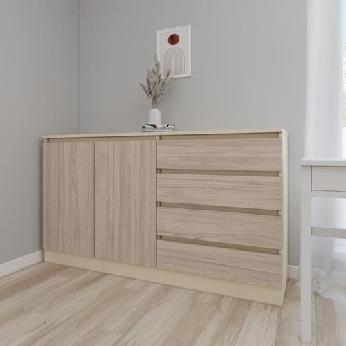 купить Комод Smartex (16127) Т2 180cm Ivory+Stejar Deschis в Кишинёве 