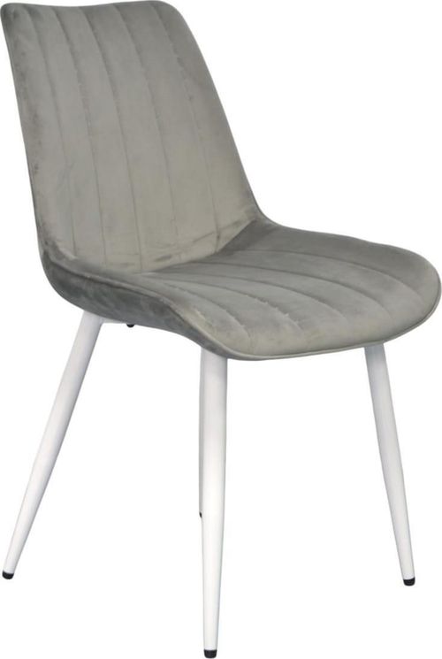 купить Комплект стол и стулья Evelin di Costacurta стол Raffles Oval White + 4 стула YTC 055WH Blu-13 Light grey в Кишинёве 