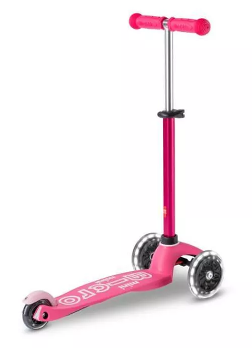 купить Самокат Micro MMD075 Mini Deluxe LED Pink в Кишинёве 
