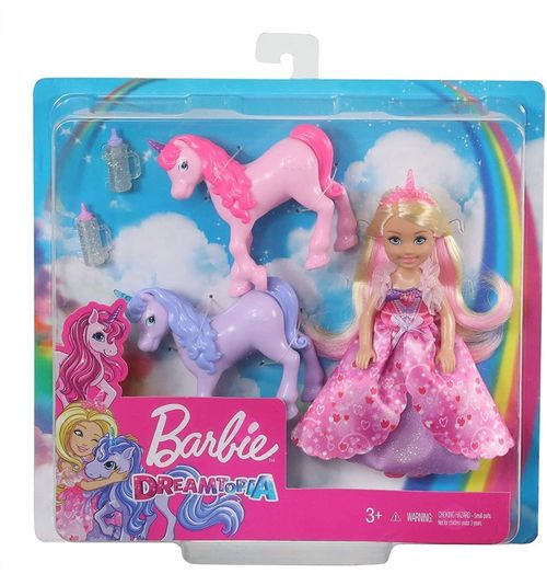 купить Кукла Barbie GJK17 Dreamtopia Chelsea si Unicornii в Кишинёве 