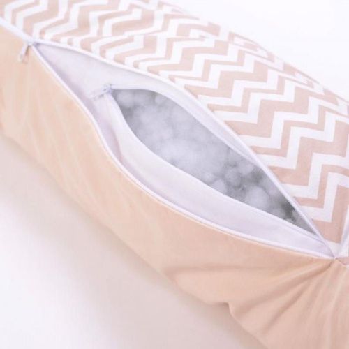 cumpără Pernă pentru gravide și mame care alăptează Veres 302.01.1 Comfort Long zigzag beige 170*52 în Chișinău 