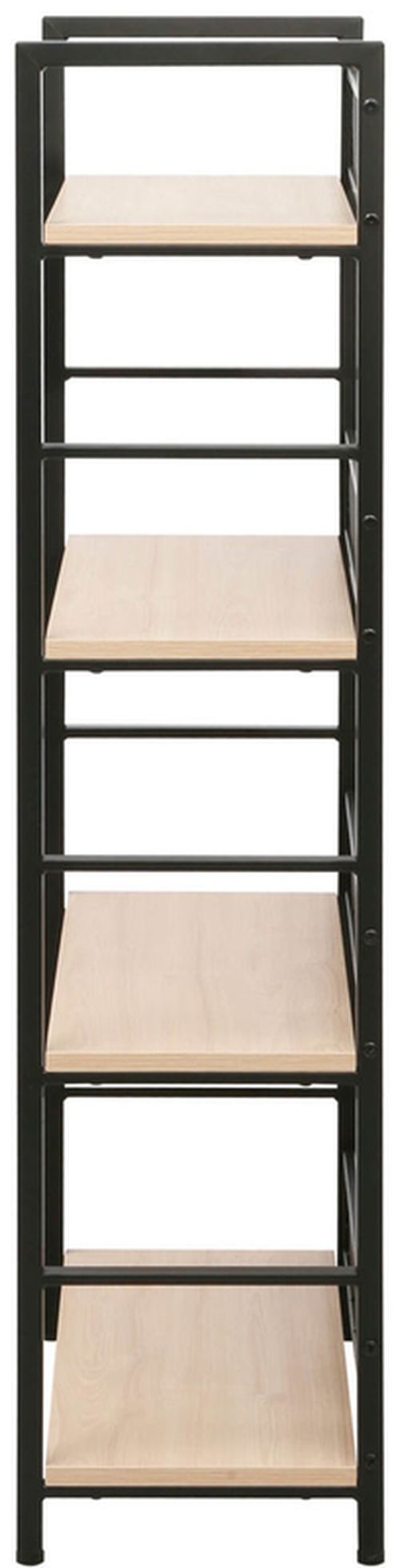 купить Офисный стеллаж Deco Brick 4 nivele 60x28x121H Oak/Black в Кишинёве 