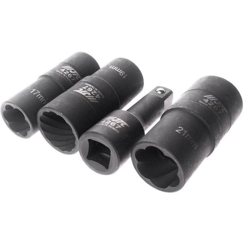 купить Набор головок, бит, насадок JTC JTC-4267 Набор головок для извлечения поврежденных болтов и гаек 2-ух сторониe (17, 19, 21 мм) в Кишинёве 