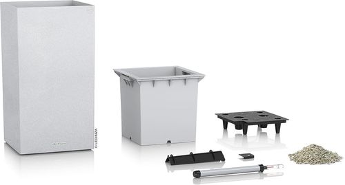 купить Цветочный горшок Lechuza Canto Stone 30 High, Quartz White в Кишинёве 