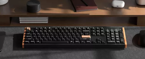 купить Клавиатура Keychron K10 HE QMK Wireless (K10H-F1), Aluminum+Wood Frame в Кишинёве 