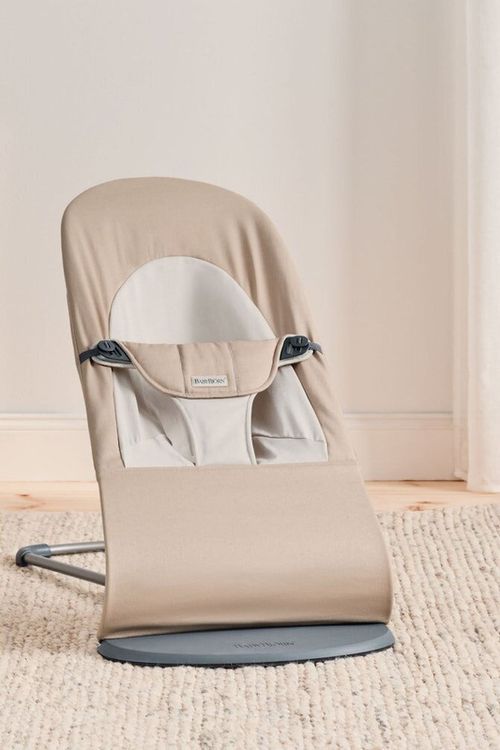 Шезлонг-качалка BabyBjorn Balance Soft Khaki/Beige Cotton 