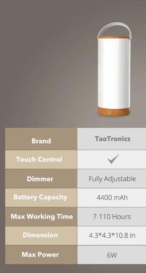 cumpără Lampă de masă și corp de iluminat Tao Tronics TT-DL23 PRO în Chișinău 