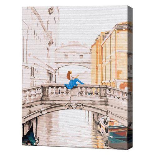 купить Картина по номерам BrushMe BS32316 Pictura pe numere 40x50cm Eco Domnisoara la Venetia в Кишинёве 