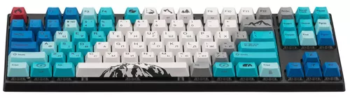 cumpără Tastatură gaming Varmilo VEA87 Summit R1 87Key, Cherry Mx Red, EN/UKR, White Led, Blue în Chișinău 