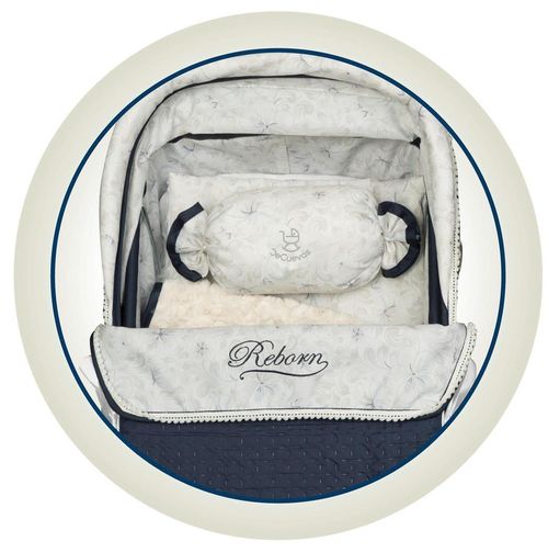 cumpără Păpușă DeCuevas 82044 коляска для кукол REBORN с зонтиком и аксессуарами VINTAGE 2023 - 90 cm în Chișinău 