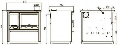 cumpără Șemineu de convecție Plamen TERMO GLAS în Chișinău 