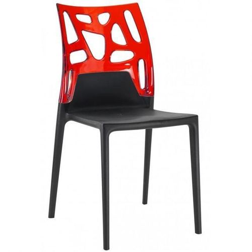 купить Стул Papatya Ego-Rock - back red / seat black в Кишинёве 