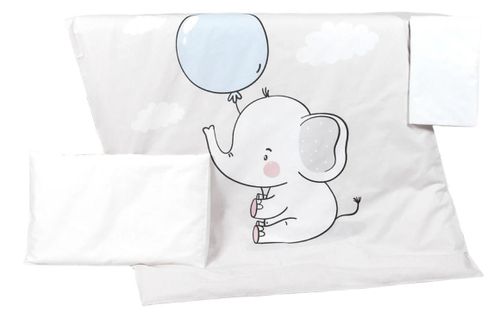 купить Детское постельное белье PernaMea Set lenjerie 3 piese Premium Elefant (PM.100469/1) в Кишинёве 