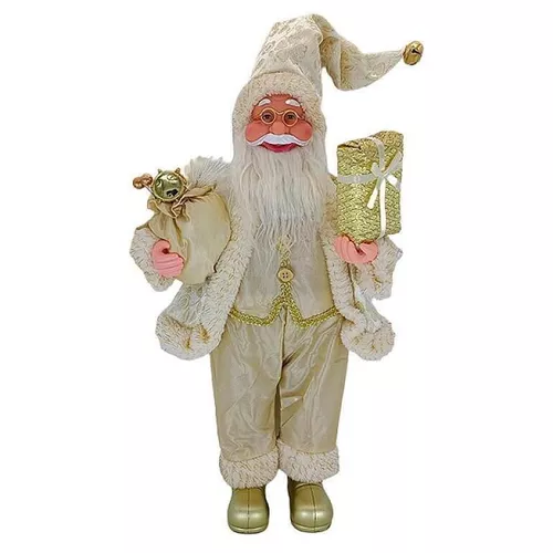 cumpără Decor de Crăciun și Anul Nou Promstore 20071 Mos Crăciun, 45cm, Golden Christmas cu cadouri în Chișinău 