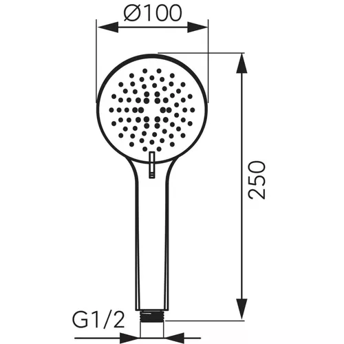 купить Душевая лейка Ferro S75BL-B в Кишинёве 