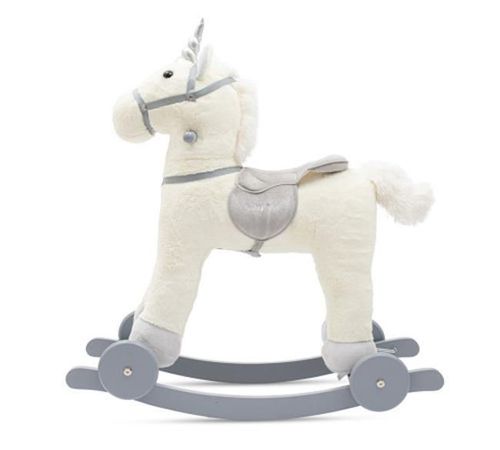 купить Детское кресло-качалка Baby Mix 56427 Unicorn белая в Кишинёве 