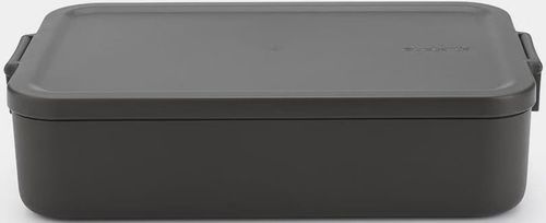 купить Контейнер для хранения пищи Brabantia 20 34 80 Lunch Box Make&Take Dark Grey Large, Plastic, Bento в Кишинёве 