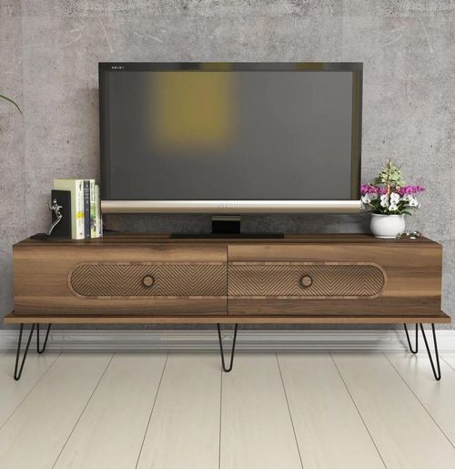 cumpără Comodă TV Trendy Ekol, Nuc 145x45x40cm în Chișinău 