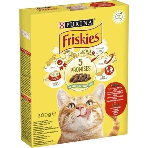 cumpără Hrană pentru animale de companie Purina Friskies Cat hr.usc. p/pisici (carne,pui,legume) 300g (10) în Chișinău 