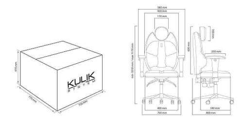 купить Офисное кресло Kulik System Trio Orange Antara в Кишинёве 