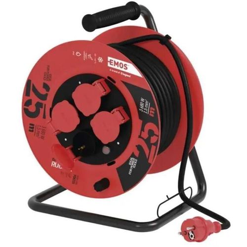 cumpără Prelungitor electric Emos P08225 25m 4 Prize 3x1.5mm2 (pe rolă) în Chișinău 
