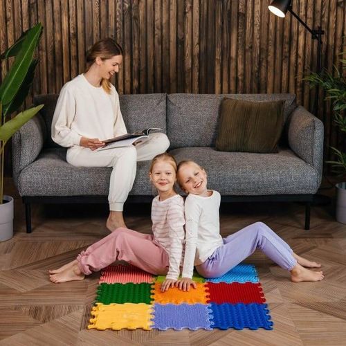 cumpără Covoraș de joacă Ortoto OTO-S-RNB Ortopedic-Puzzle Stimulative Rainbow în Chișinău 