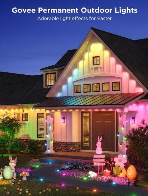 купить Гирлянда Govee RGBIC Outdoor Solar String Lights, 15 Light Bulbs, Wi-Fi + BT в Кишинёве 