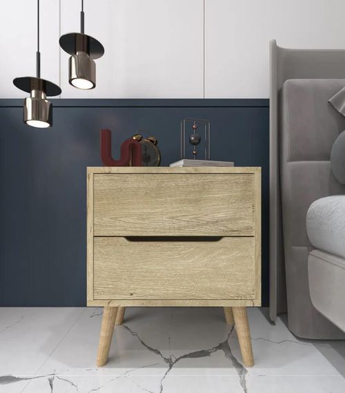 купить Тумбочка Trendy Flora-Sapphire Oak, 50x60x44cm в Кишинёве 