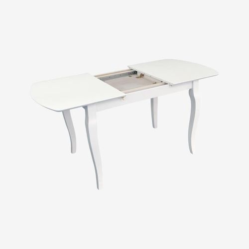 купить Комплект стол и стулья Evelin di Costacurta стол HV-29V White + 4 стула YTC-064Wh UF910-01 Light beige в Кишинёве 