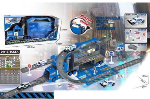 cumpără Mașină Essa XG879-112 Set de joacă 1:14 Parcare Poliție cu Remorcă în Chișinău 