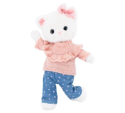 купить Мягкая игрушка Orange Toys LK01/01 Lucky Kitty, Lucky Sophie: Denim Hearts 38 в Кишинёве 