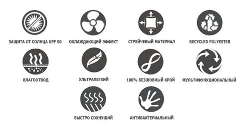 купить Одежда для спорта Buff Шарф-труба UV+ Coolnet Mims Night Blue в Кишинёве 