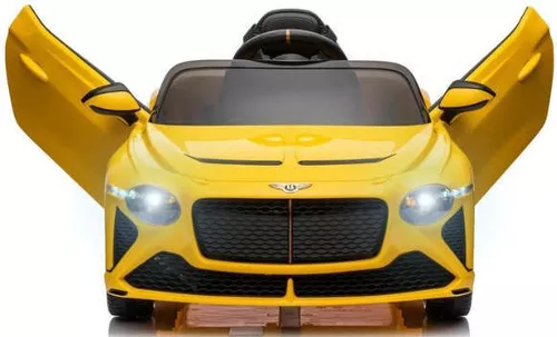 cumpără Mașină electrică pentru copii Kids car 8010317DR_Yellow Bentley Bacalar, 12V7AH, scaune din piele în Chișinău 
