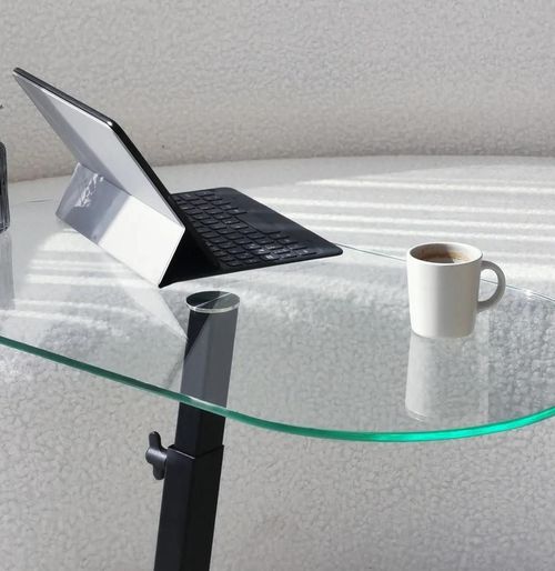 купить Журнальный столик Trendy Ovale Lungo, Negru 70x75x35cm в Кишинёве 