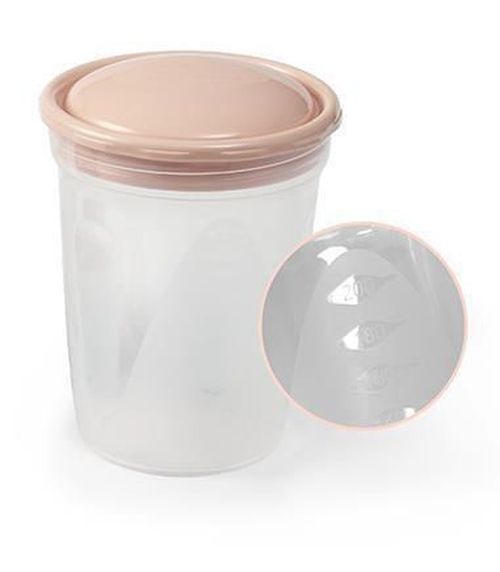 купить Контейнер для хранения пищи BabyOno 1028/01 Container pentru depozitarea de lapte (4 buc.) bej в Кишинёве 