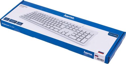 купить Клавиатура Hama R1182680 KC-200 Basic white, RUS в Кишинёве 